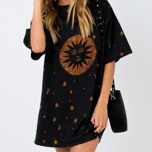 Motel Celestial Sunny Kiss Dress Black Motel Celestial Sunny Kiss Dress Black Mo